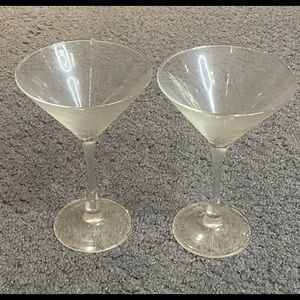 Martini Cosmopolitan Clear Glass Set of 2